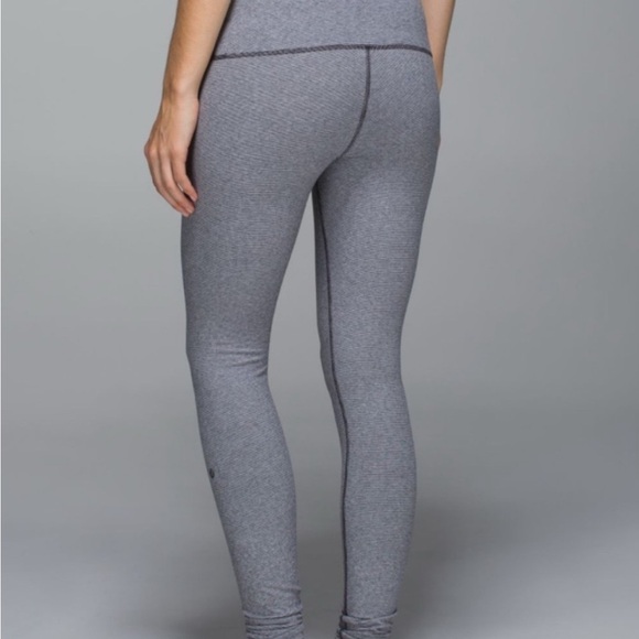 LULULEMON | Wunder Under Cotton Pants Roll Down Wee Stripe Women’s Size 6 - Picture 2 of 10